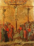 Duccio di Buoninsegna Crucifixion oil on canvas